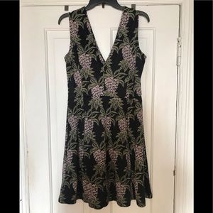 Cute Fit and Flare Dress with Pineapples